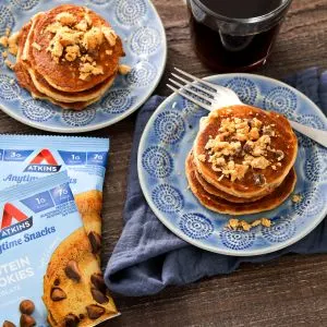 Keto Cottage Cheese Cookie Crumble Pancakes