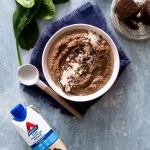Healthy Low Carb Chocolate Almond Butter Smoothie Bowl