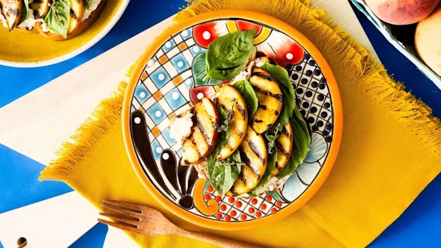 Creamy Low Carb Grilled Peach Toast