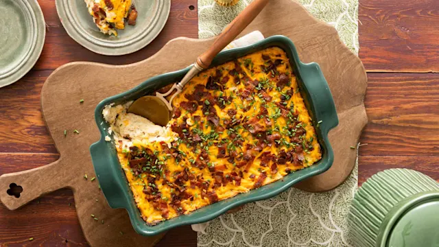 Low Carb Faux Twice Baked Potato Casserole