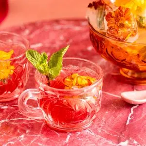 Low Carb Blueberry Ginger Rum Punch