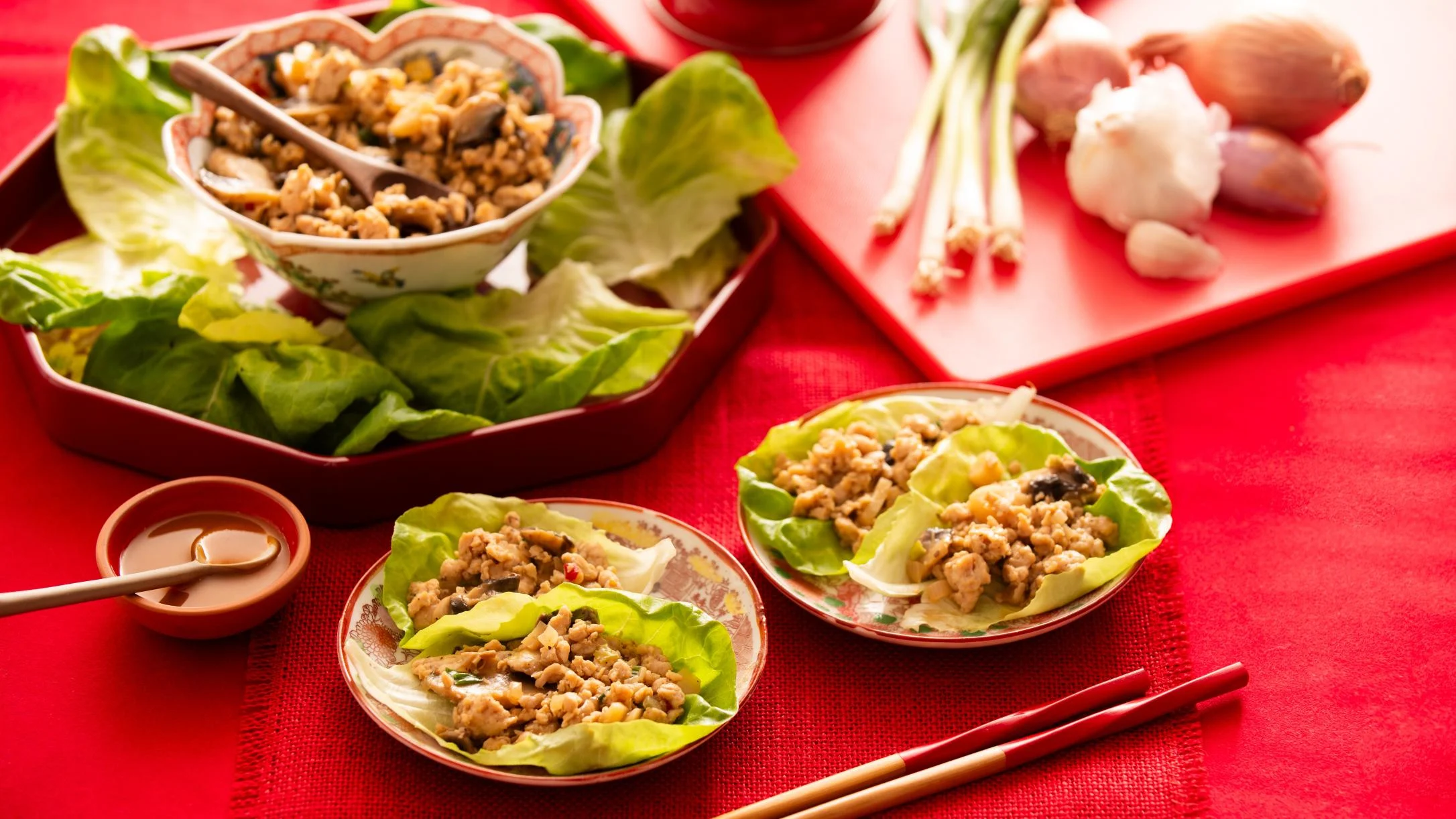 bibi-tans-chicken-lettuce-wraps-with-peanut-sauce
