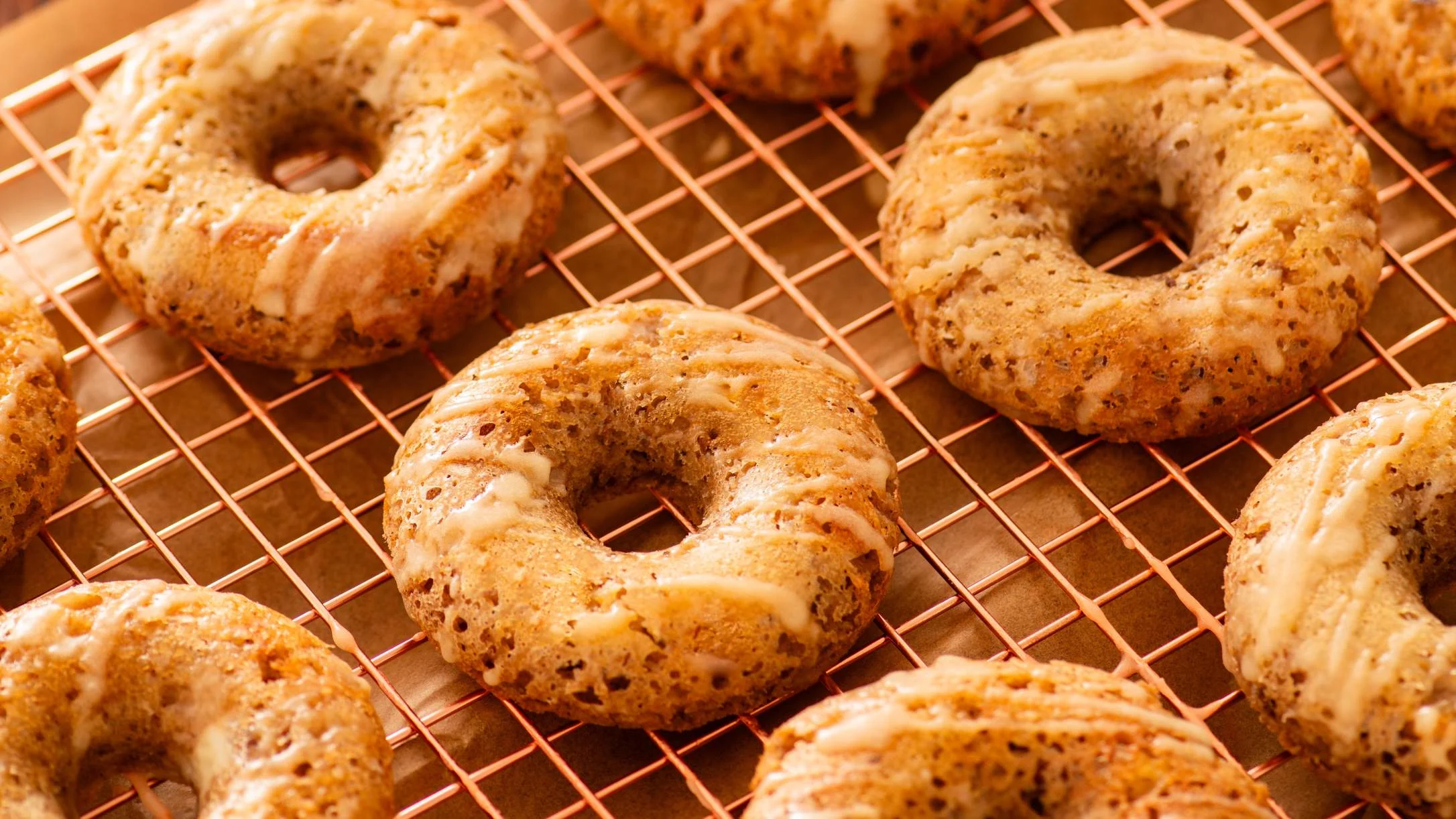 keto-cinnamon-pecan-donuts-with-maple-glaze 1