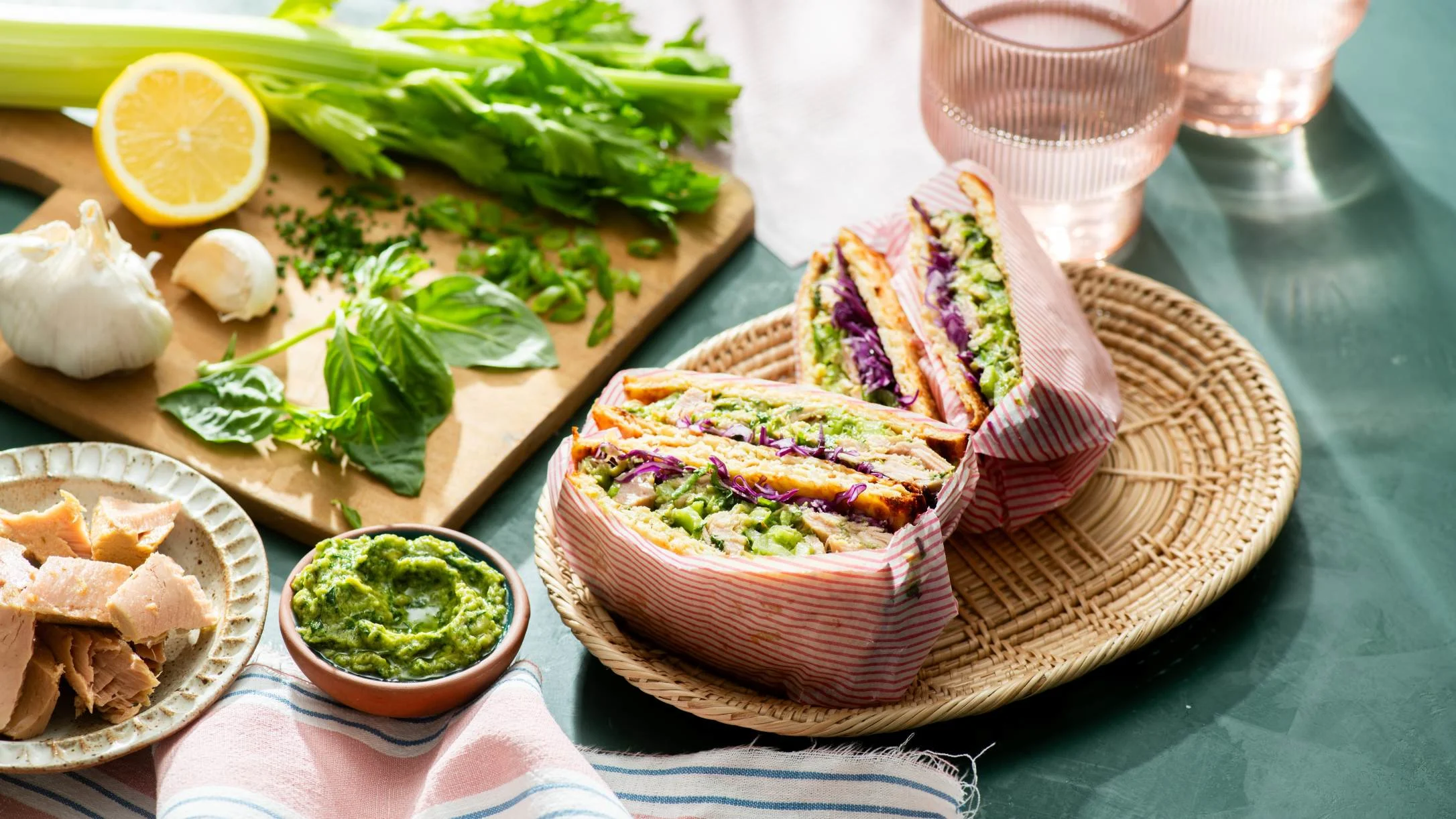 keto-green-goddess-tuna-salad-sandwiches