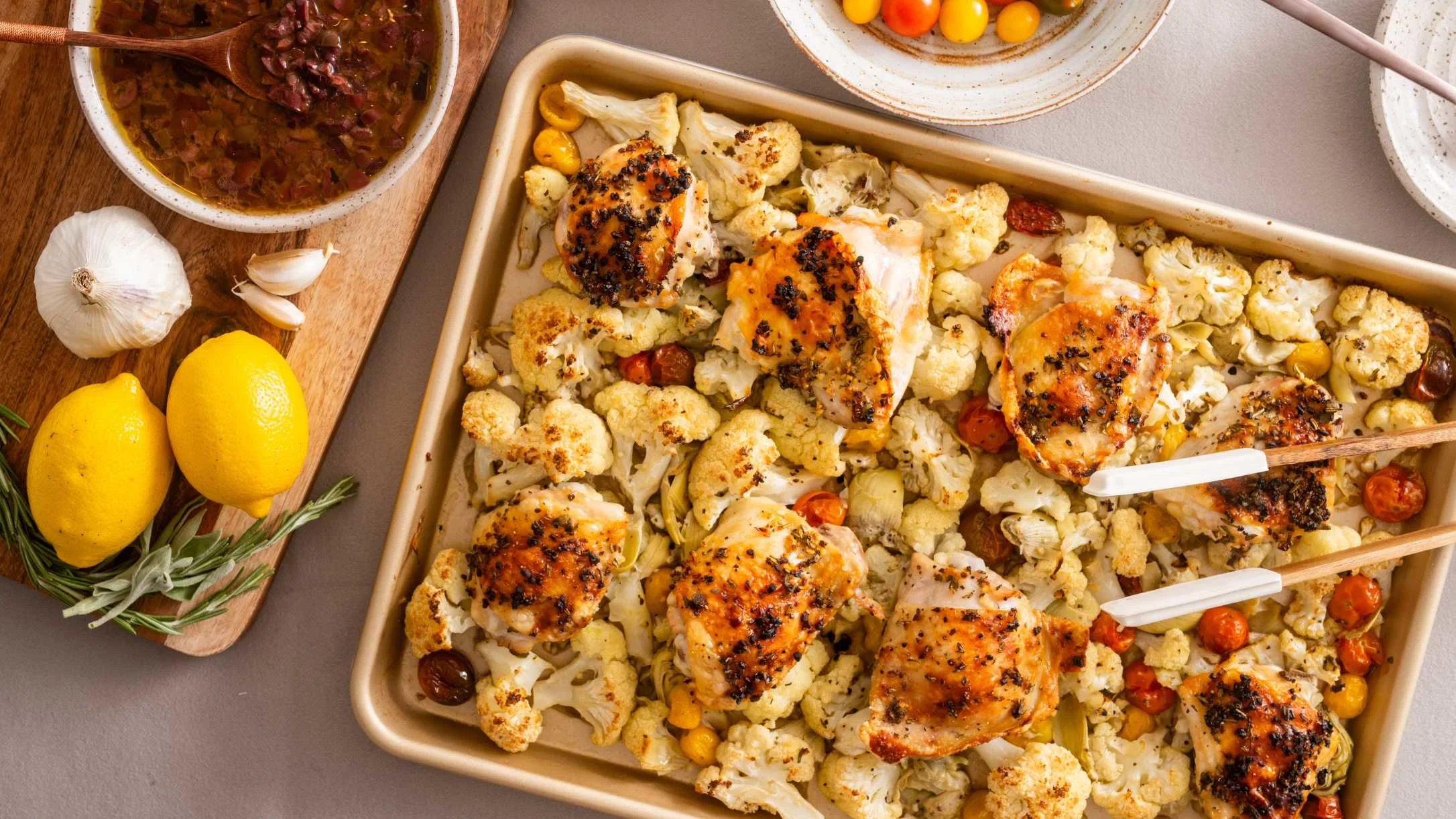 low-carb-chicken-and-artichoke-sheet-pan